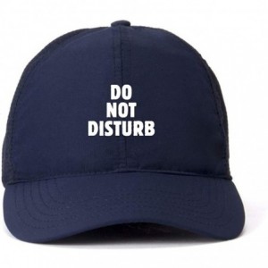 Baseball Caps Do Not Disturb Baseball Cap Embroidered Cotton Adjustable Dad Hat - Navy - CG18YZDIR9X $28.68