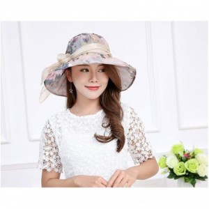 Sun Hats Womens Summer Sunhat with UV Protection Packable Wide Brim Hats - Grey - C718EL9SOWM $27.23