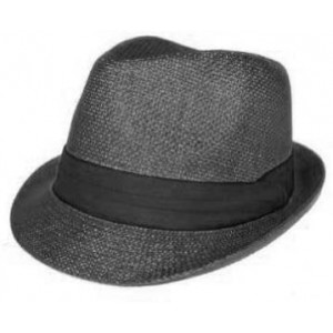 Fedoras The Hatter Co. Tweed Classic Cuban Style Fedora Fashion Cap Hat - (Straw) - CD115PFV5IN $24.66