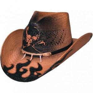 Cowboy Hats Hats 2533 Run A Muck Collection Dangerous Pecan Cowboy Hat - CG116PAXXH7 $72.32