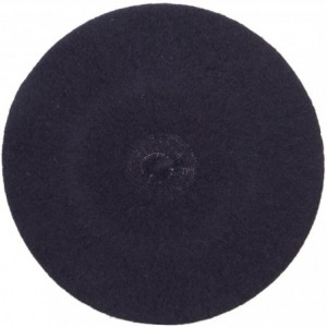 Berets Ladies Wool Beret - Dark Grey - CG12LJZ9DDV $59.89