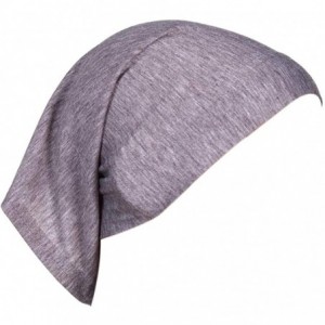 Skullies & Beanies Women's Hijab Cap Under Scarf Bone Bonnet Head Wrap Cover - Gray - CV120UVBLMV $20.45