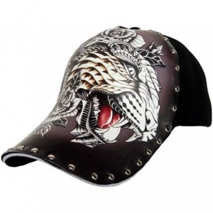 Skullies & Beanies Punk Rock Cap Hip Hop Hats for Men/Women Baseball Cap Skull Beanie - Steel Tiger - CE180GQGN8A $49.16