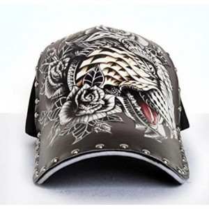 Skullies & Beanies Punk Rock Cap Hip Hop Hats for Men/Women Baseball Cap Skull Beanie - Steel Tiger - CE180GQGN8A $44.01