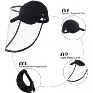 Baseball Caps Baseball Hat- Bucket Hat- Reusable Detachable Film Hat Men & Women - C-pink - CF198UEMH7M $33.31