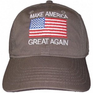 Baseball Caps Donald Trump Make America Great Again Hats - Grey Flag - C312DVUR8LV $35.72