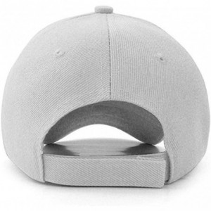 Baseball Caps Plain Adjustable Baseball Cap Classic Adjustable Hat Men Women Unisex Ballcap 6 Panels - White/Pack 4 - CV192WR...