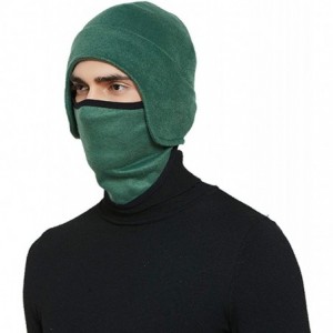 Skullies & Beanies Fleece 2 in 1 Hat/Headwear-Winter Warm Earflap Skull Mask Cap Outdoor Sports Ski Beanie for Men&Women - C5...
