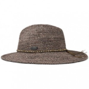 Sun Hats Women's Malibu Fedora Hat - Elegant Fedora- Modern Style- Designed in Australia. - Mushroom - CR189A4S9ID $108.21