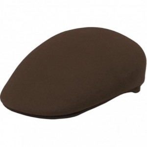 Newsboy Caps Wool Felt Ascot Men's Newsboy Ivy Cabbie Hat Cap Golf Driving - Dark Brown - C511NHXF9DR $16.49