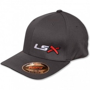 Baseball Caps LSX Hotrods&Musclecars Official Embroidered hat - Grey Hat (White- Red- Black) - CL18IY8SG9H $42.87