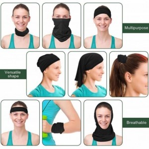 Balaclavas UV Protection Face Mask Ice Neck Gaiter Windproof Scarf Bandana Headband - 2 Black - CP1992OUSE7 $27.03