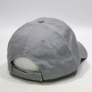Baseball Caps Classic Solid Cotton Adjustable Dad Hat Baseball Cap - Gray - C712O3KJ4LR $25.83