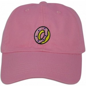 Baseball Caps Donut Hat Dad Embroidered Cap Polo Style Baseball Curved Unstructured Bill - Lt. Pink - C41822IH7DA $23.85
