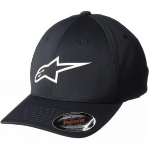 Baseball Caps Men's Logo Flexfit Tech Hat- Cuvred Bill Structured Crown - Ageless Sonic Tech Hat Black/White - CX18H58EGCH $6...