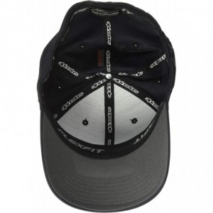 Baseball Caps Men's Logo Flexfit Tech Hat- Cuvred Bill Structured Crown - Ageless Sonic Tech Hat Black/White - CX18H58EGCH $6...