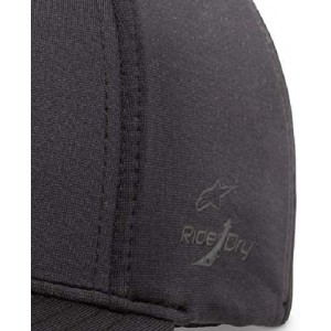 Baseball Caps Men's Logo Flexfit Tech Hat- Cuvred Bill Structured Crown - Ageless Sonic Tech Hat Black/White - CX18H58EGCH $7...