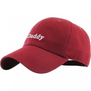Skullies & Beanies Good Vibes Only Heart Breaker Daddy Dad Hat Baseball Cap Polo Style Adjustable Cotton - (5.1) Burgundy Dad...