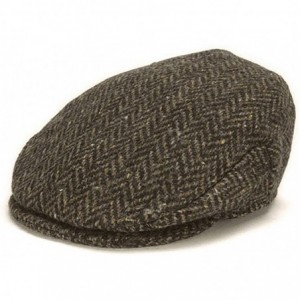 Newsboy Caps Men's Donegal Tweed Vintage Cap - Wood - CK18TYHSDH6 $104.21