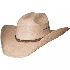 Cowboy Hats Montecarlo / - JASON - 10X Palm Leaf Straw Western Cowboy Hat (7-1/2) - C611D3A5NDJ $99.38