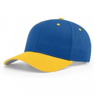 Baseball Caps 212 PRO Twill Snapback Flex Baseball HAT Blank FIT Cap - Royal/Gold - CP186ZAHZY4 $21.54