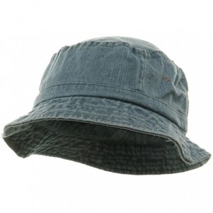 Bucket Hats Pigment Dyed Bucket Hat - Denim - CW111GHWWVD $22.13