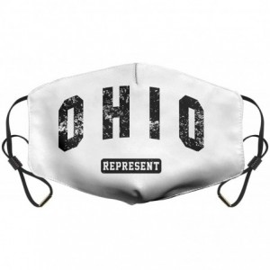 Balaclavas Unisex Ohio Represent (2) Half Face Mouth-Muffle for Mens Womens Thick Washable Face Covers - Ohio Represent (2) -...