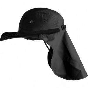 Sun Hats Headware Extreme Outdoor Condition Ear Neck Flap Protection Sun Hat - Black - CQ186EM2UK7 $34.12