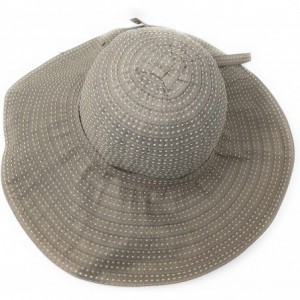 Sun Hats Packable Ribbon Crusher Sun Shade Beach Hat- Adjustable Wide Shapeable Brim- SPF UPF 50 UV Protection - Beige - C318...