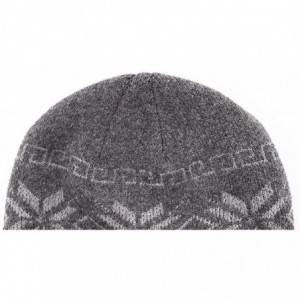 Skullies & Beanies Men's Winter Hat Warm Knitted Wool Thick Beanie Skull Cap for Men Women Gifts - Dark Gray - CB192TOUZD4 $1...