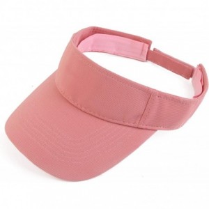 Visors Plain Men Women Sport Headband Sun Visor Adjustable Athletic Sportswear Runing Outdoor Hat Cap - Pink - CJ18QMRQG76 $1...