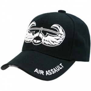 Baseball Caps US Military Legend Branch Logo Rich Embroidered Baseball Caps S001 - Air Assault - CR11JZ3OG5F $30.63