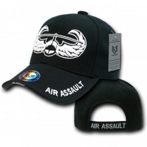 Baseball Caps US Military Legend Branch Logo Rich Embroidered Baseball Caps S001 - Air Assault - CR11JZ3OG5F $34.95