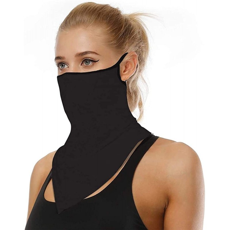 Balaclavas Women/Men Scarf Outdoor Headwear Bandana Sports Tube UV Face Mask for Workout Yoga Running - Black - C6199D2MC30 $...