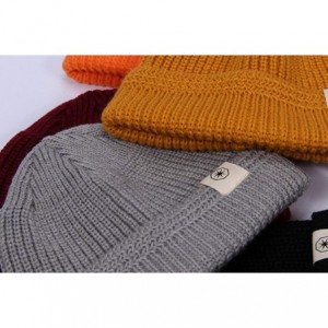 Skullies & Beanies Swag Short Fisherman Beanie for Men Women- Rolled Cuff Harbour Hat Wool Knit Cuff Winter Warm Ski Skull Ha...