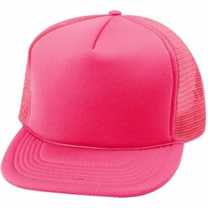 Baseball Caps Trucker SUMMER MESH CAP- Neon Orange - Neon Pink - CE11CG3DBW5 $18.42