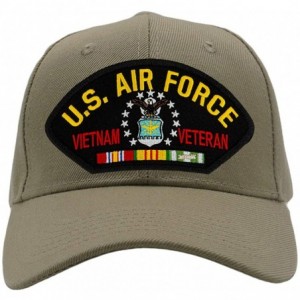 Baseball Caps US Air Force Vietnam Veteran Hat/Ballcap Adjustable-Back One Size Fits Most - Tan/Khaki - CN18H3T7KI5 $44.19