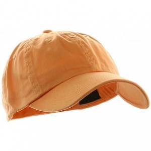 Baseball Caps Low Profile Dyed Cotton Twill Cap - Peach - CC112GBSNP7 $21.60