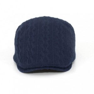 Newsboy Caps Knitted Driving Duckbill Newsboy - Blue - CY18K74T2MN $23.73