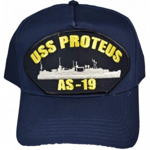 Sun Hats USS PROTEUS AS-19 Hat - NAVY BLUE - Veteran Owned Business - CU18X6ILCDW $48.52