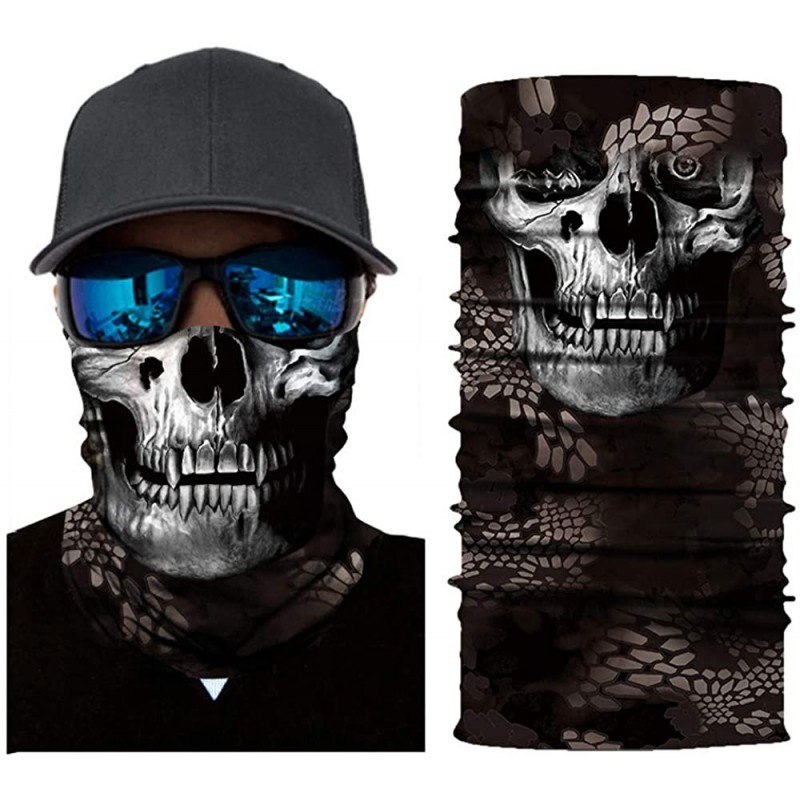 Balaclavas Skull Face Mask- Rave Bandana- Neck Gaiter- Scarf- Summer Balaclava for Dust Wind UV Protection - Slb - CT197ZIM8W...