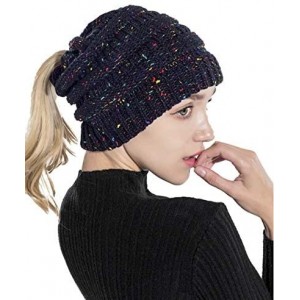 Skullies & Beanies Women Winter Warm Stretch Knitted Cap Beanie Hats Headband Skull Beanies Wool Thick Baggy - White - C018A3...