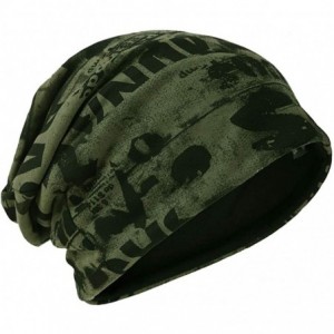 Skullies & Beanies Men's Thin Baggy Slouchy Beanie Skull Hat Hip-hop Winter Summer Hat - B411-green - CS18XIY0789 $13.33