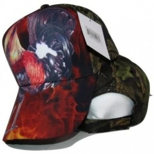 Skullies & Beanies Chicken Rooster 4 Camo Camouflage Printed Cap Hat - CT12N7C0B9P $21.41