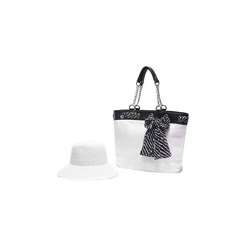 Sun Hats Women's Serengeti Hat/Bag Set - White/Zebra - C818SH7A09X $105.32