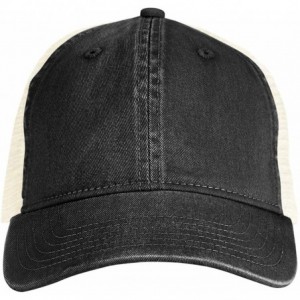 Baseball Caps Comfort Colors 105 Unstructured Trucker Cap - Black/ Ivory - CB180CLCIEY $20.57