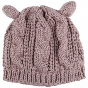 Skullies & Beanies Thick Soft Warm Winter Hat - Unisex Khaki - CZ186XWE58L $22.21