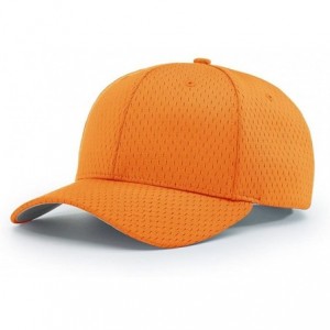 Baseball Caps 414 Pro Mesh Adjustable Blank Baseball Cap Fit Hat - Orange - CN1873AAN48 $20.07