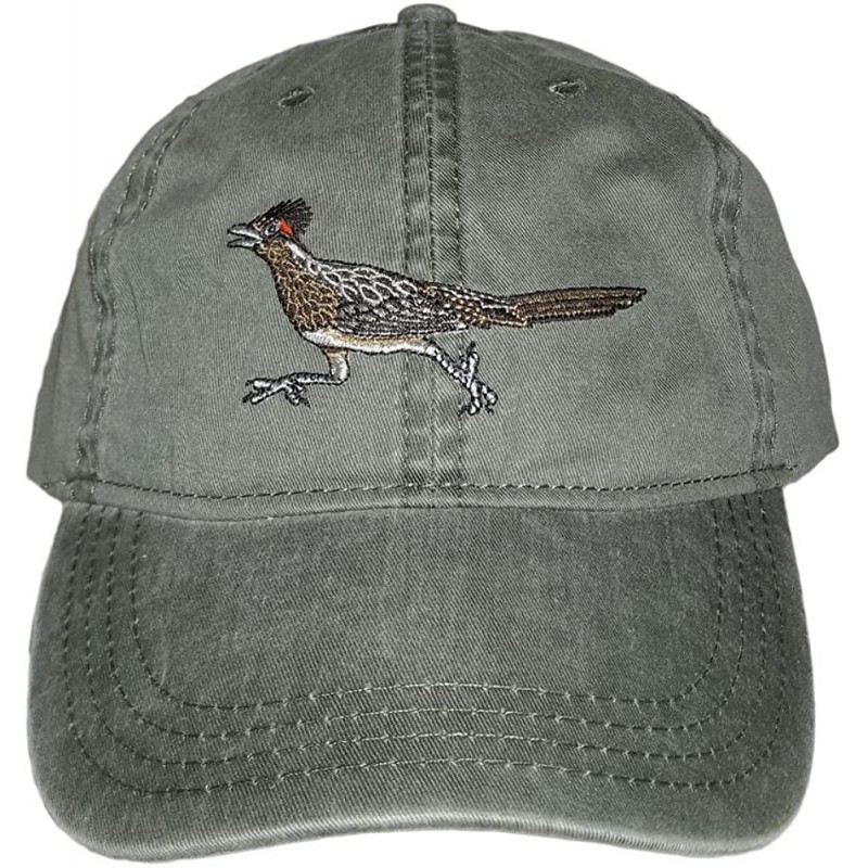 Baseball Caps Embroidered Southwest Wildlife Roadrunner Baseball Cap Khaki - C512FL7BEUD $44.94