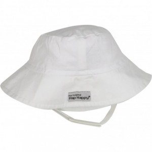 Sun Hats Children Unisex Bucket Hat UPF 50+- Highest Certified UV Sun Protection- Azo-free dye - White - C411EBYPU8P $36.87